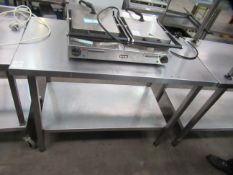 Stainless Steel Two Tier Prep Table