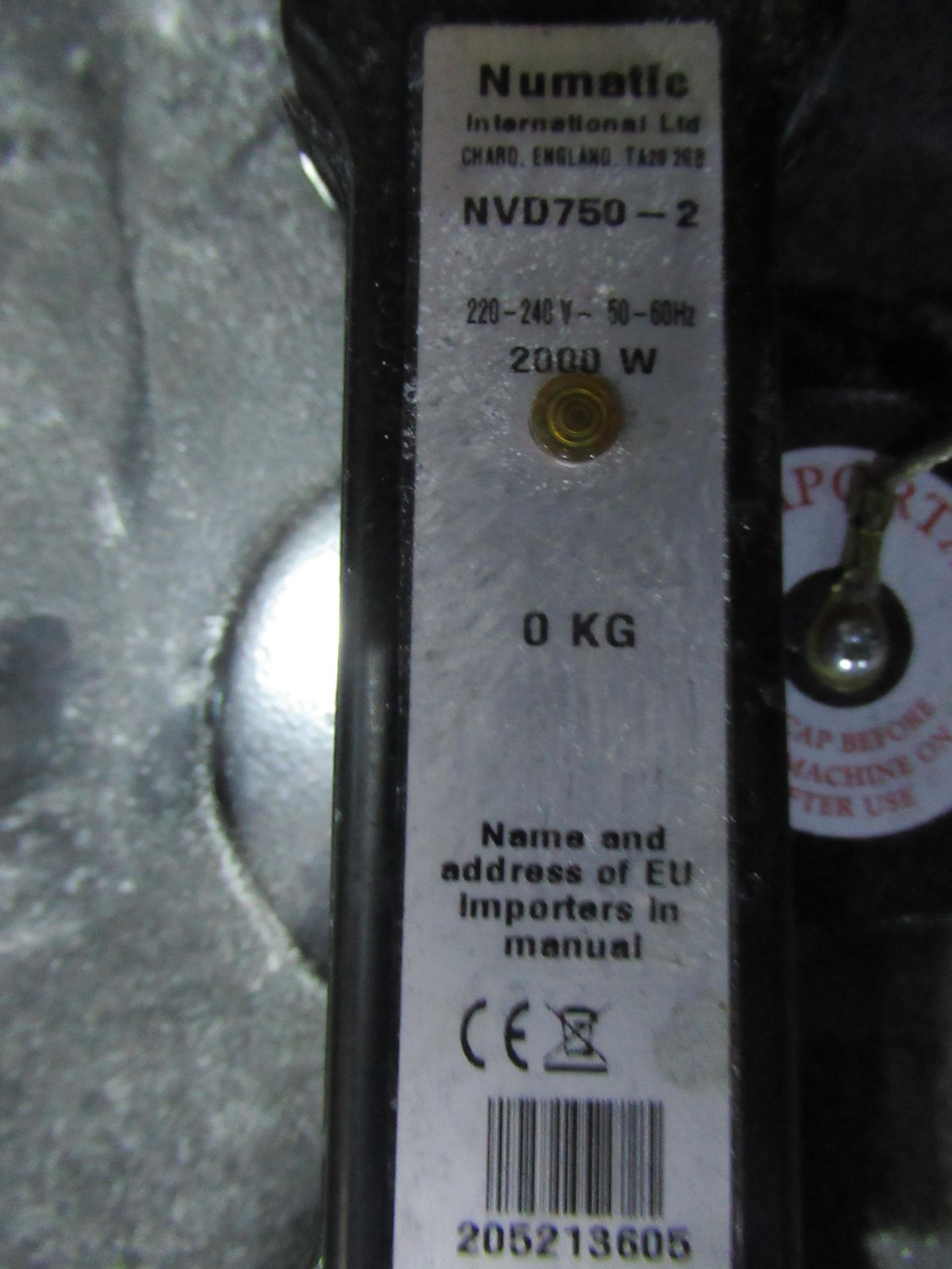 A Numatic Micro-Filter 240V Vacuum - Bild 4 aus 4