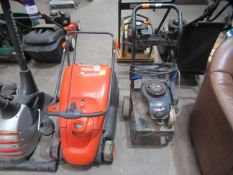 Flymo Power Compact 400 (no cable) and a Petrol Powered Pressure Washer (no lance)