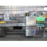 Lamber Newscan NSP1500 Commercial Dishwasher and Cleaning Station Tables.