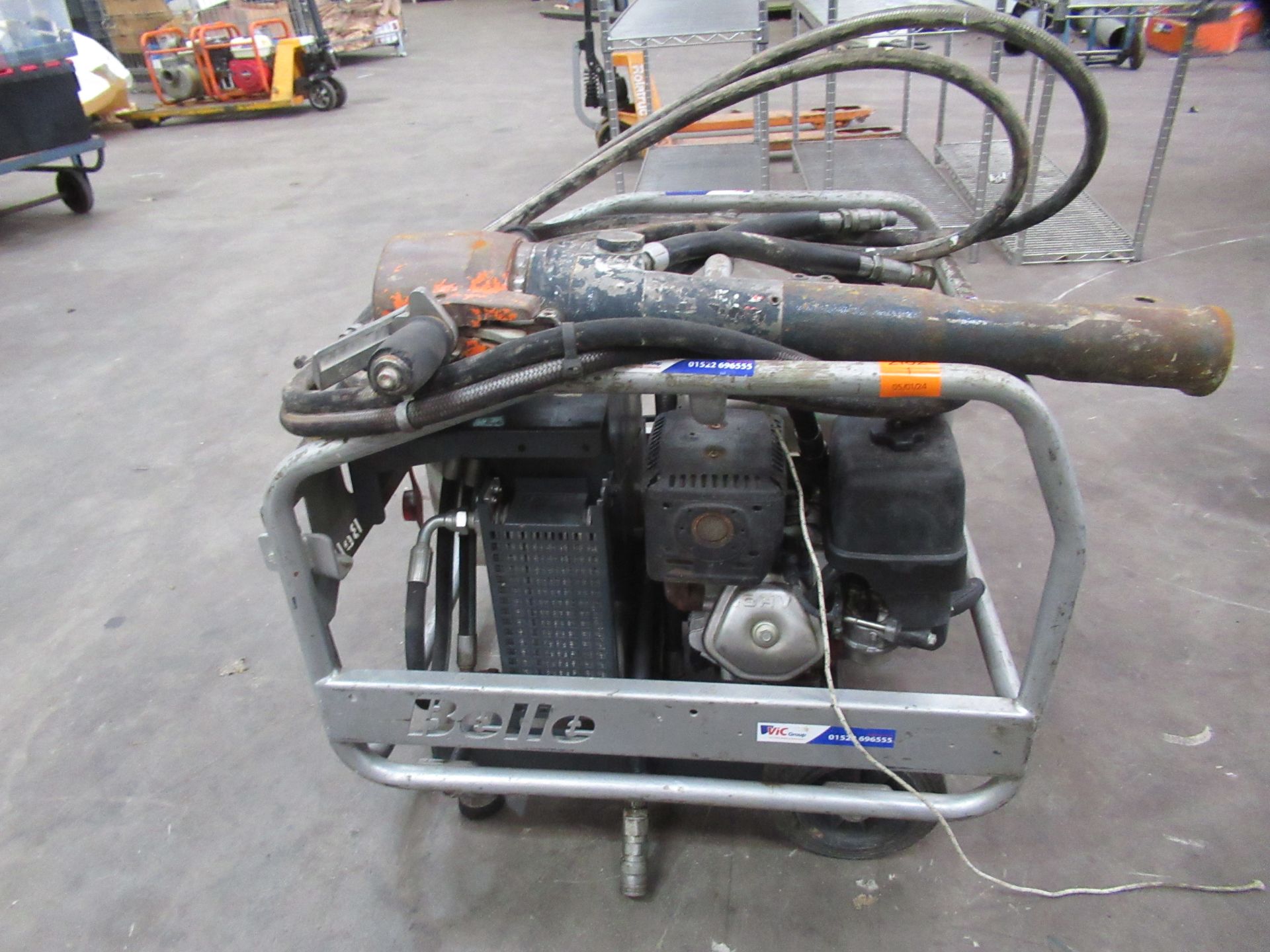 A Belle Petrol/Hydraulic Power Pack with Jack Hammer - Image 4 of 5