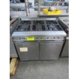 Falcon 'Dominator' Commercial Catering Six Ring Gas Cooker - A/F