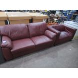 2x Leather Sofas