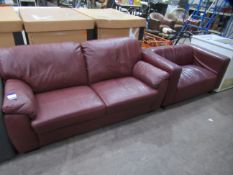 2x Leather Sofas