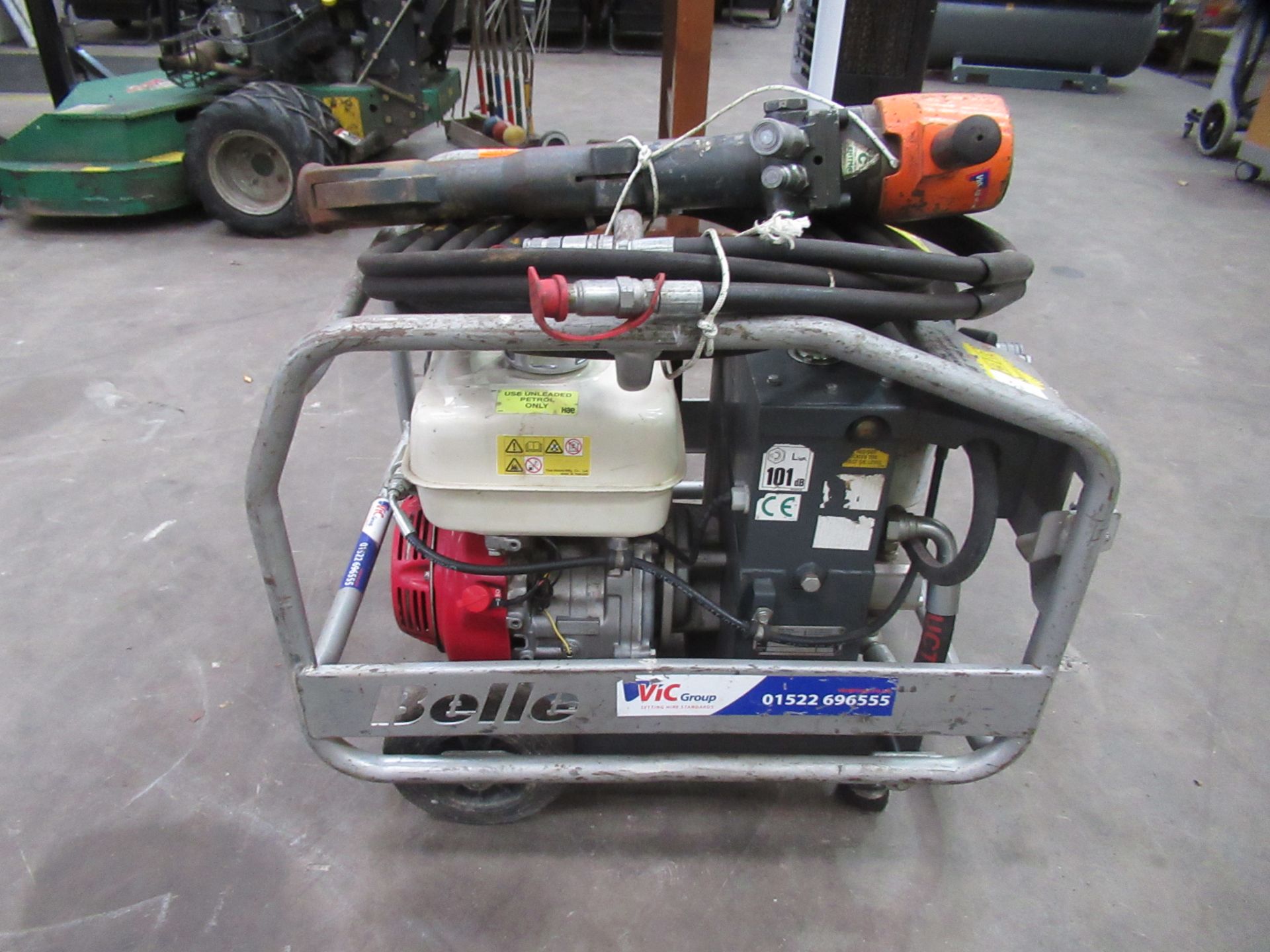 A Belle Petrol/Hydraulic Power Pack with Jack Hammer - Image 2 of 5