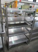 2x Stainless Steel Storage Racks