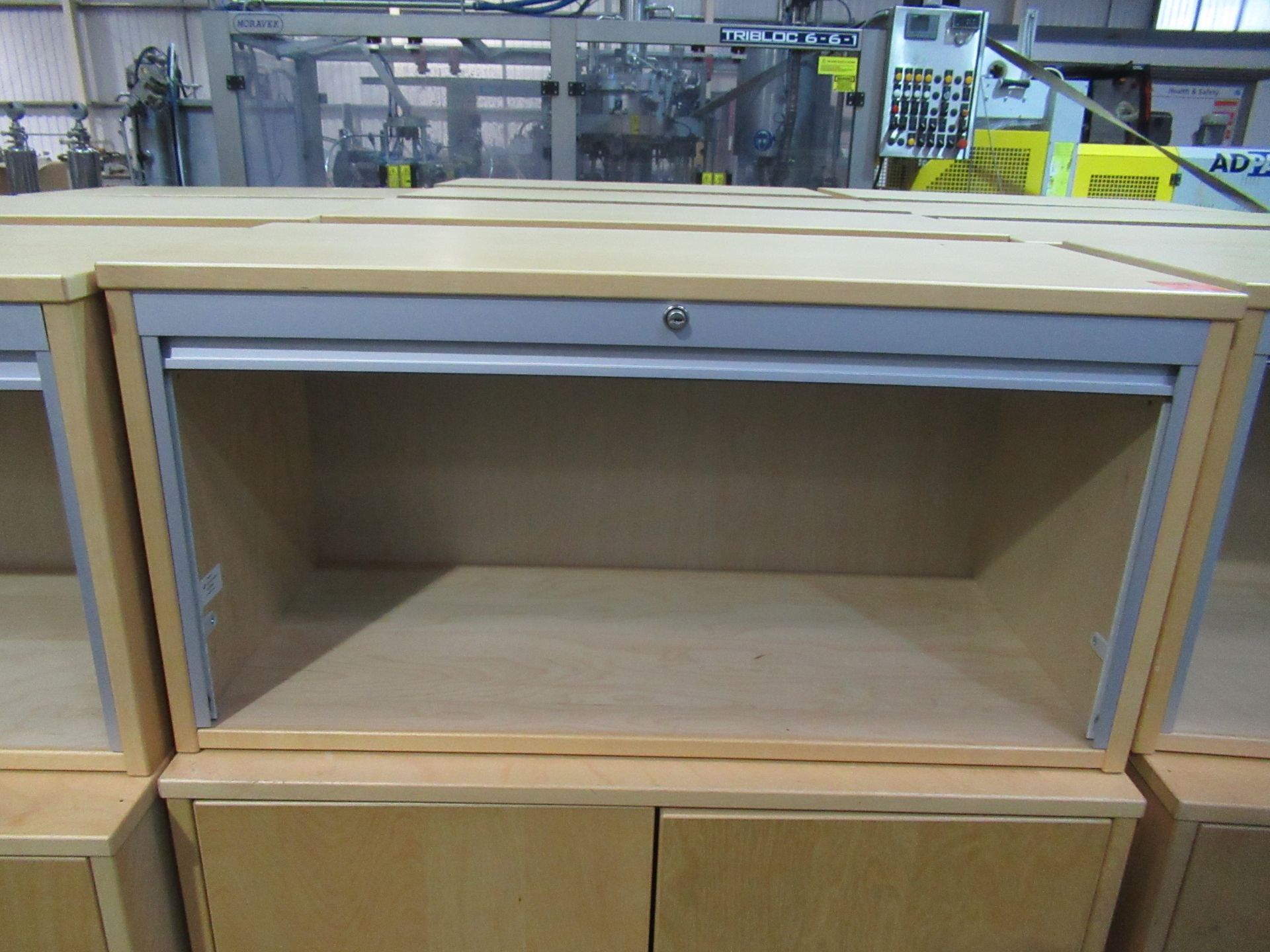 4x Two Door Office Cabinets with 4x Separate Tambour Cabinets - Image 2 of 5