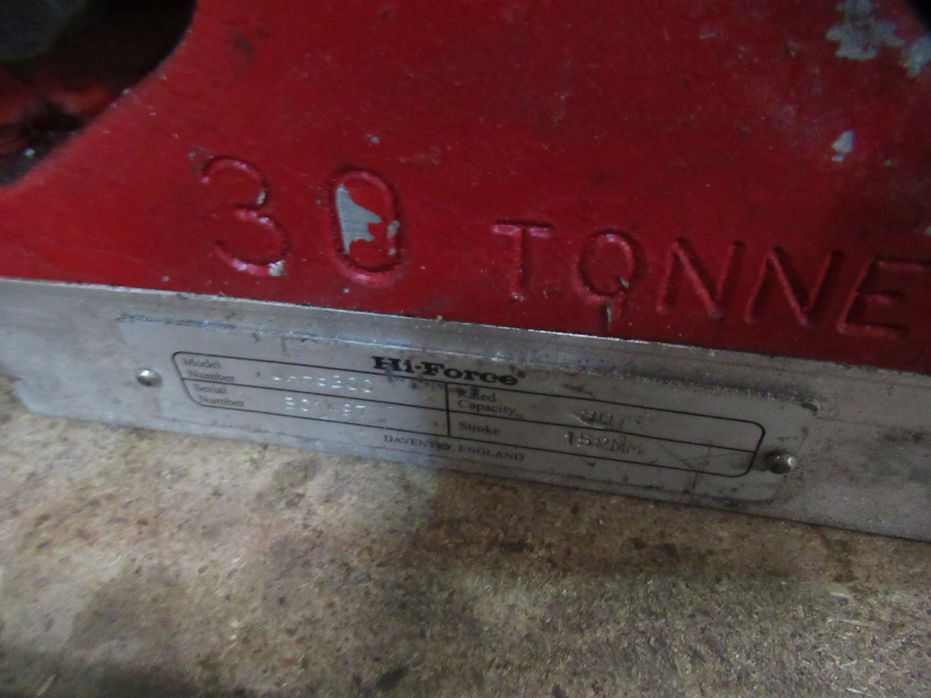 Hi-Force 30tonne Toe Jack - Image 3 of 3