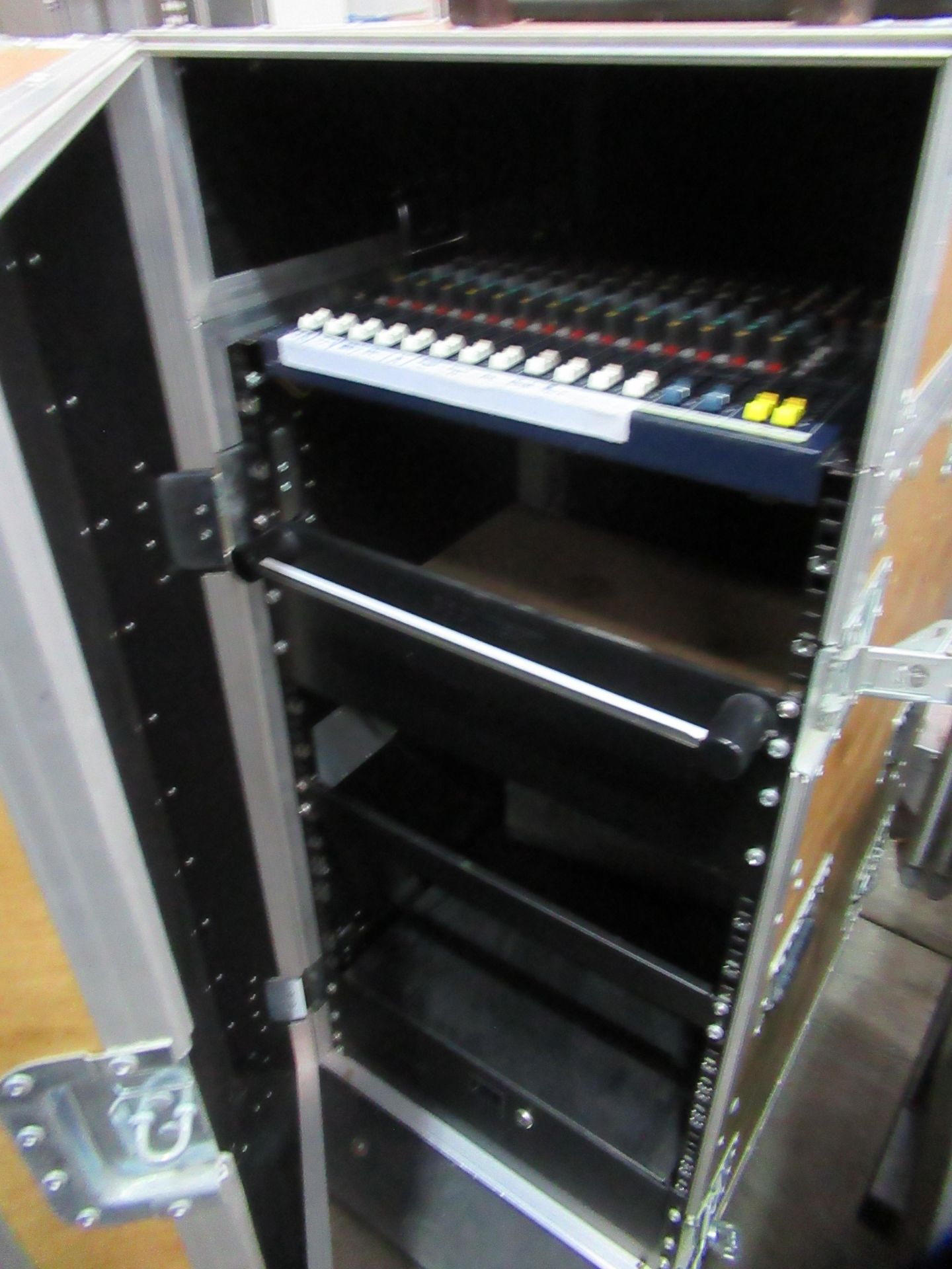 Studio Audio Rack Integrated into a Mobile Flight Case - Image 3 of 4