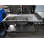 Stainless Steel Twin Basin Sink Unit