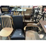 A Mixed Lot of 21x Chairs and Stools