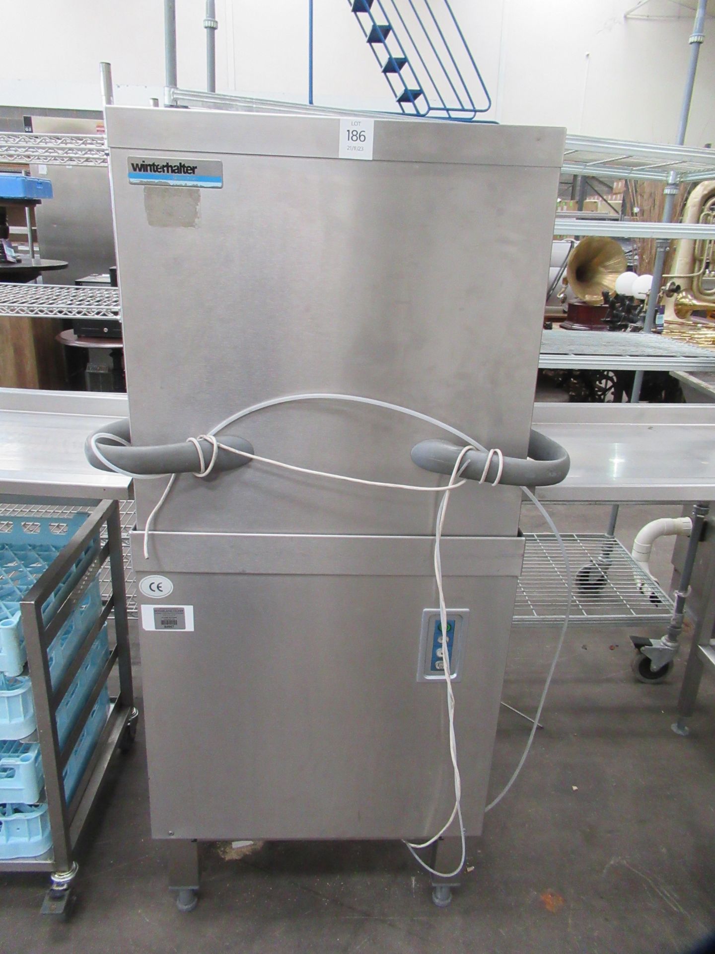 Winterhalter Commercial Dishwasher with Sink unit, Collection Table and Tray Storage Unit - Image 2 of 11