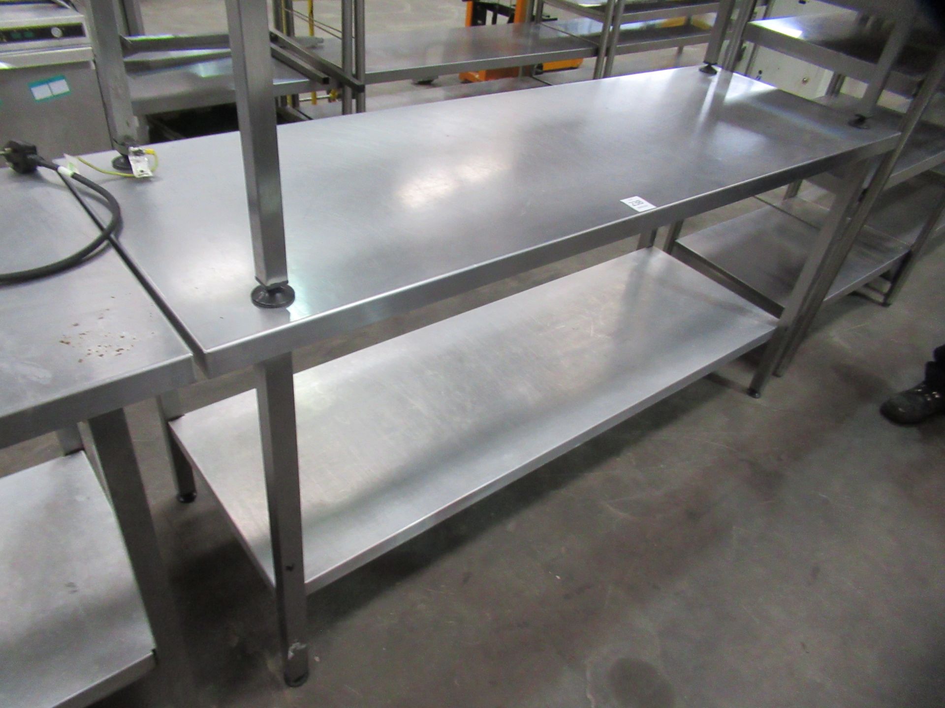 2x Stainless Steel Two Tier Prep Tables - Image 3 of 3