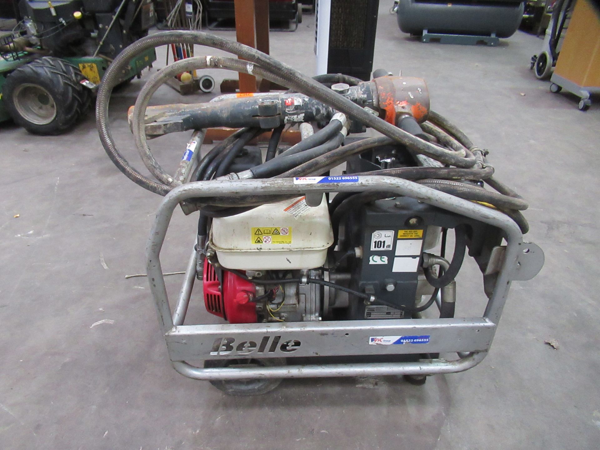 A Belle Petrol/Hydraulic Power Pack with Jack Hammer - Image 2 of 5
