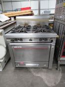 Garland Stainless Steel Gas Powered Oven with 4 Gas Burners