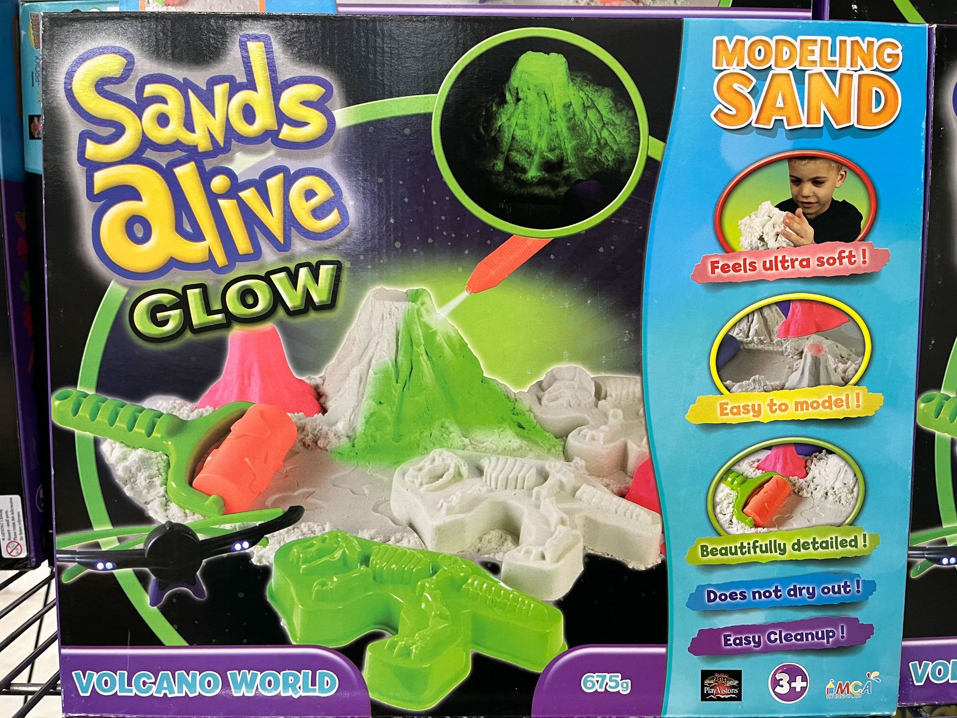 Large Qty of Sands Alive Glow Modelling Sand Boxes to 2 Shelves - Image 2 of 2