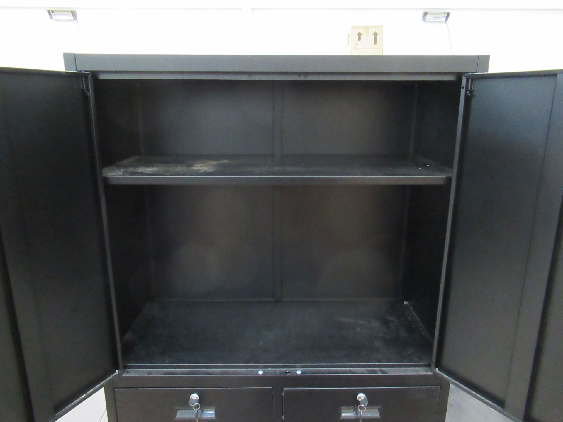 A Tectake Metal Storage Cupboard - Image 2 of 4
