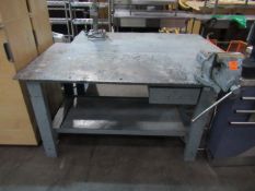 Fabricated Metal Working Bench with Record 36 Vice