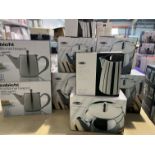 A Selection of Stainless Steel Teapots and Milk Jugs