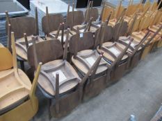 Approx. 18x Matching Wooden Café Chairs