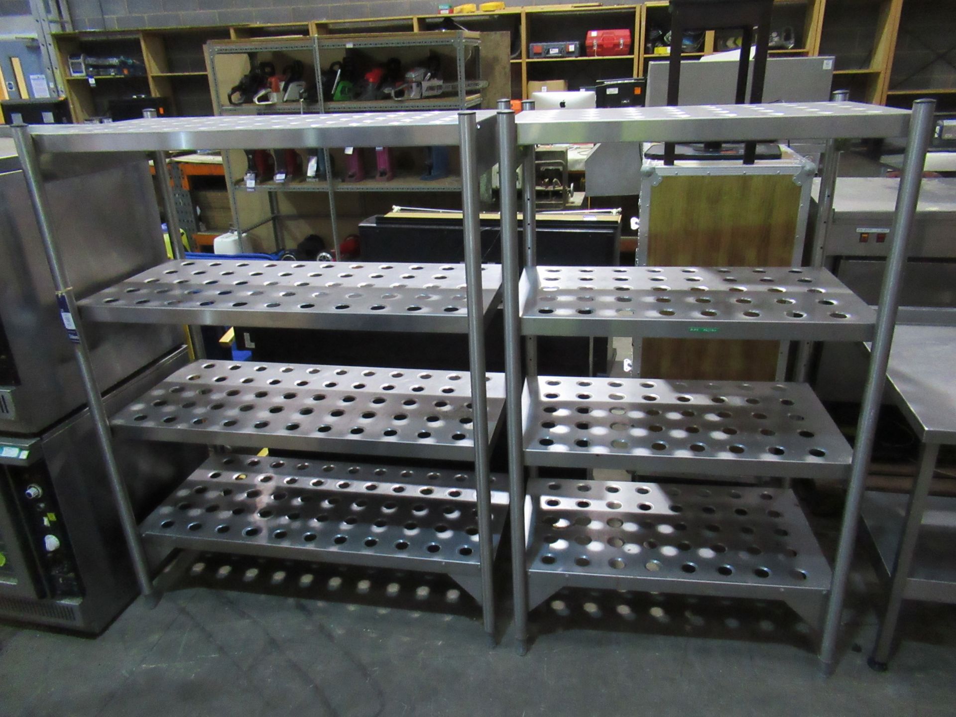 2x Stainless Steel Storage Racks