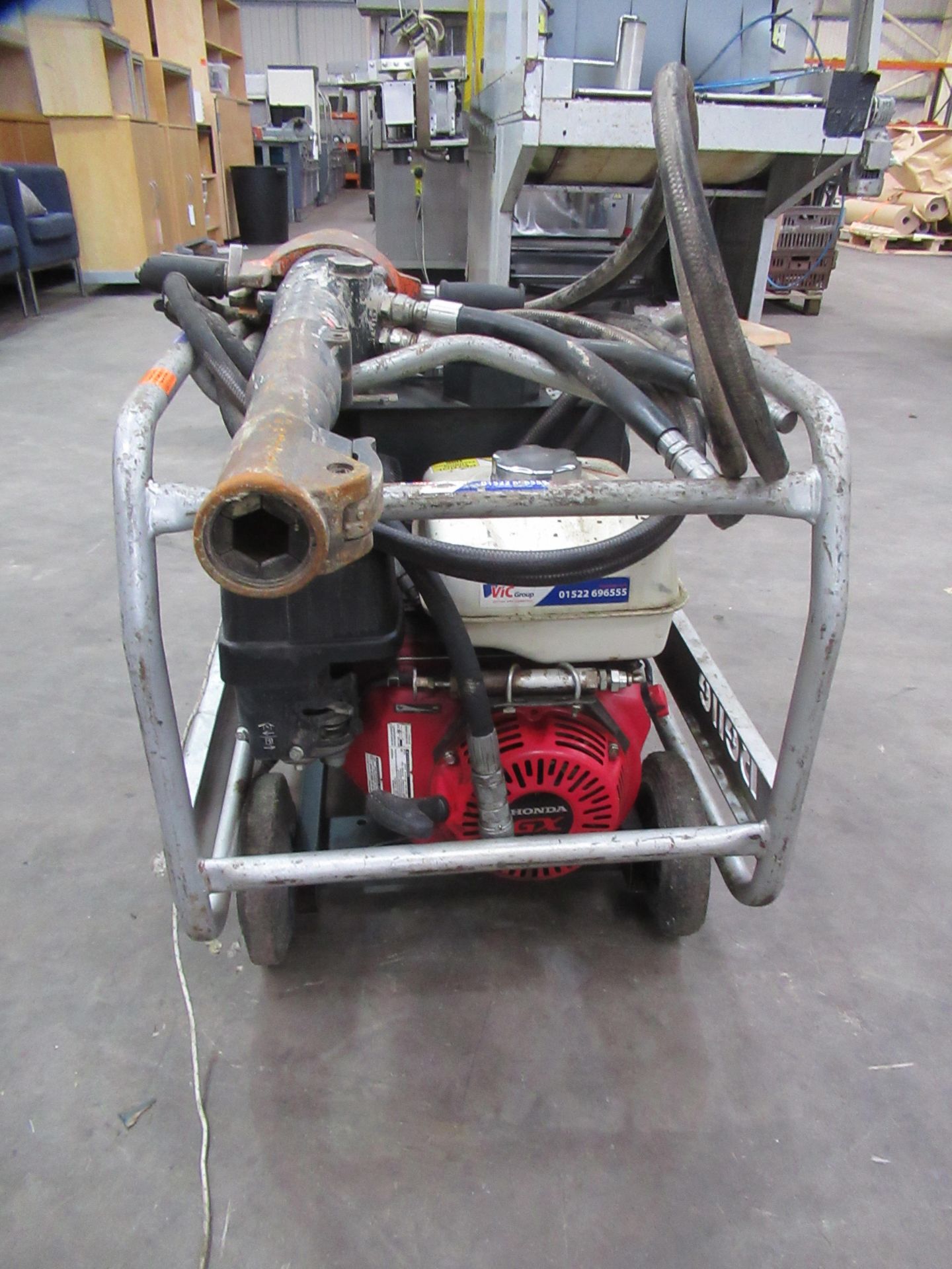 A Belle Petrol/Hydraulic Power Pack with Jack Hammer - Image 3 of 5
