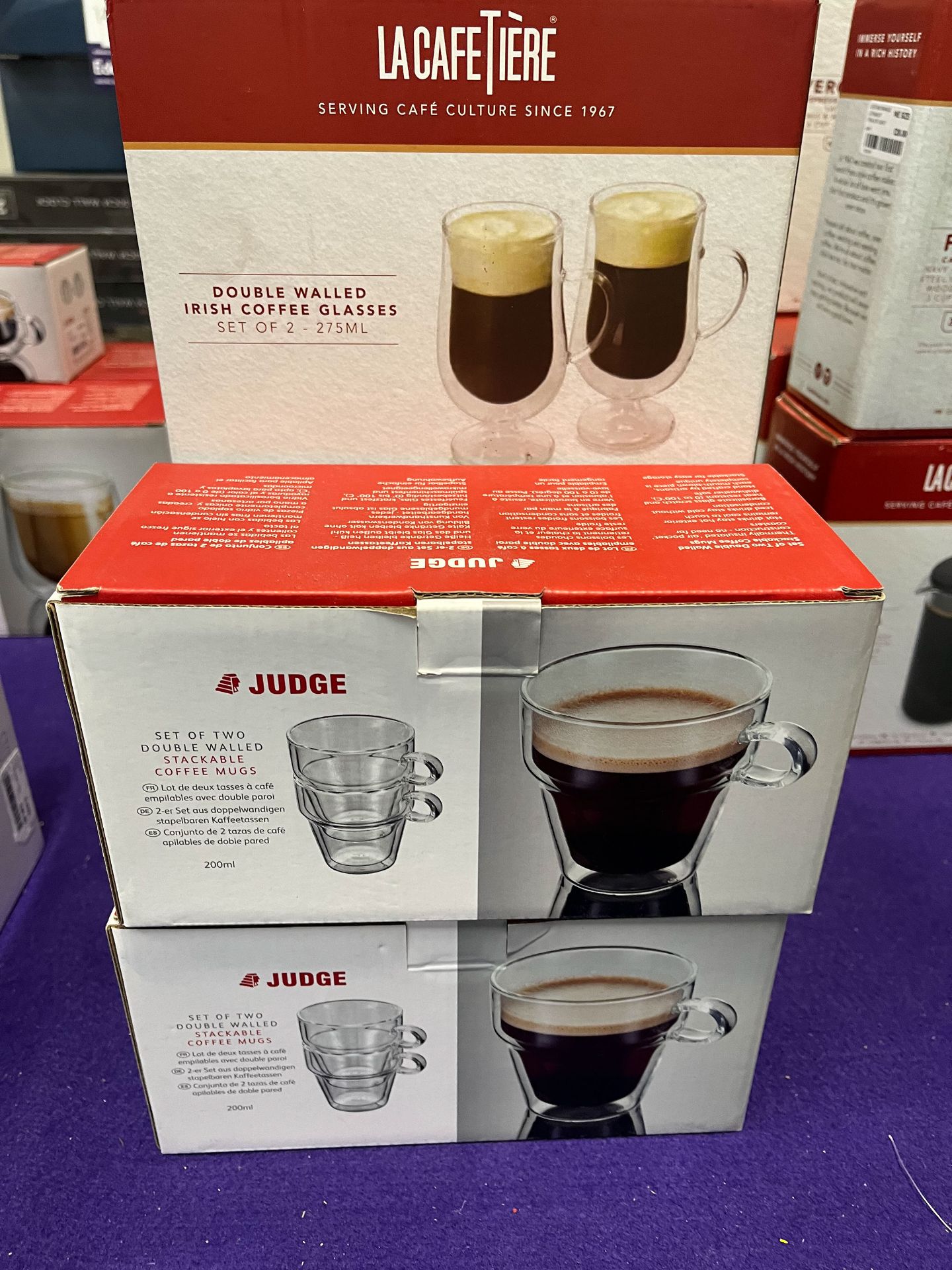 A Selection of Judge Glassware and Cafetieres - boxed