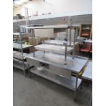 2x Stainless Steel Prep Tables with Drawers