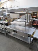 2x Stainless Steel Prep Tables with Drawers