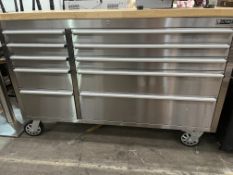An Ultimate Storage 10 Drawer Tool Chest on Castor Wheels