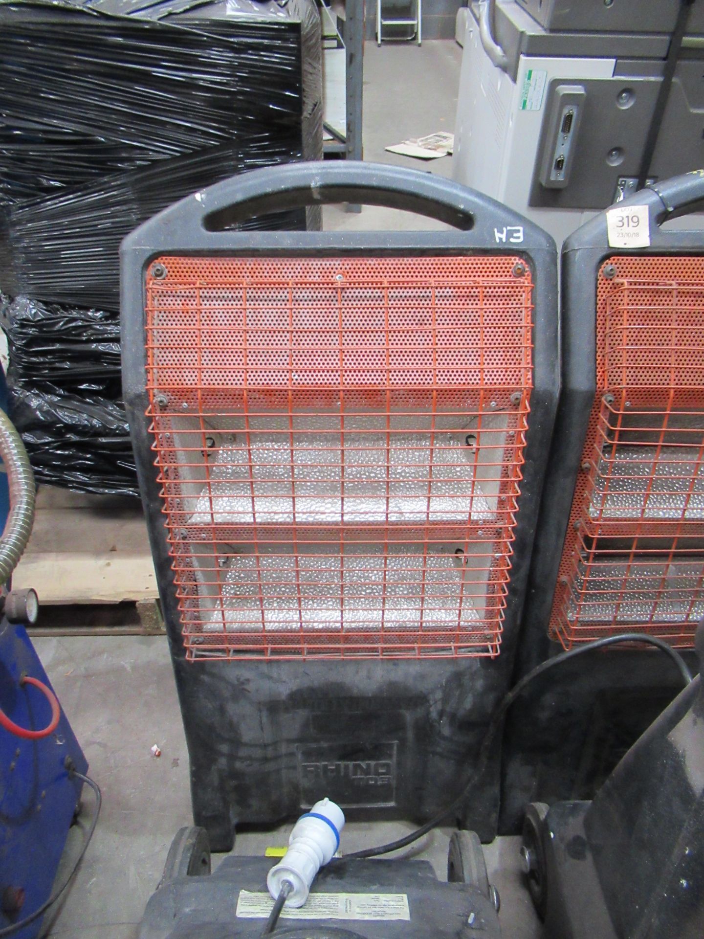 4x Rhino TQ3 Workshop Heaters - 3x 110V, 1x 230V - Image 2 of 3