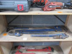 3x Various Pipe Wrenches/Stillsons and Chain Wrench