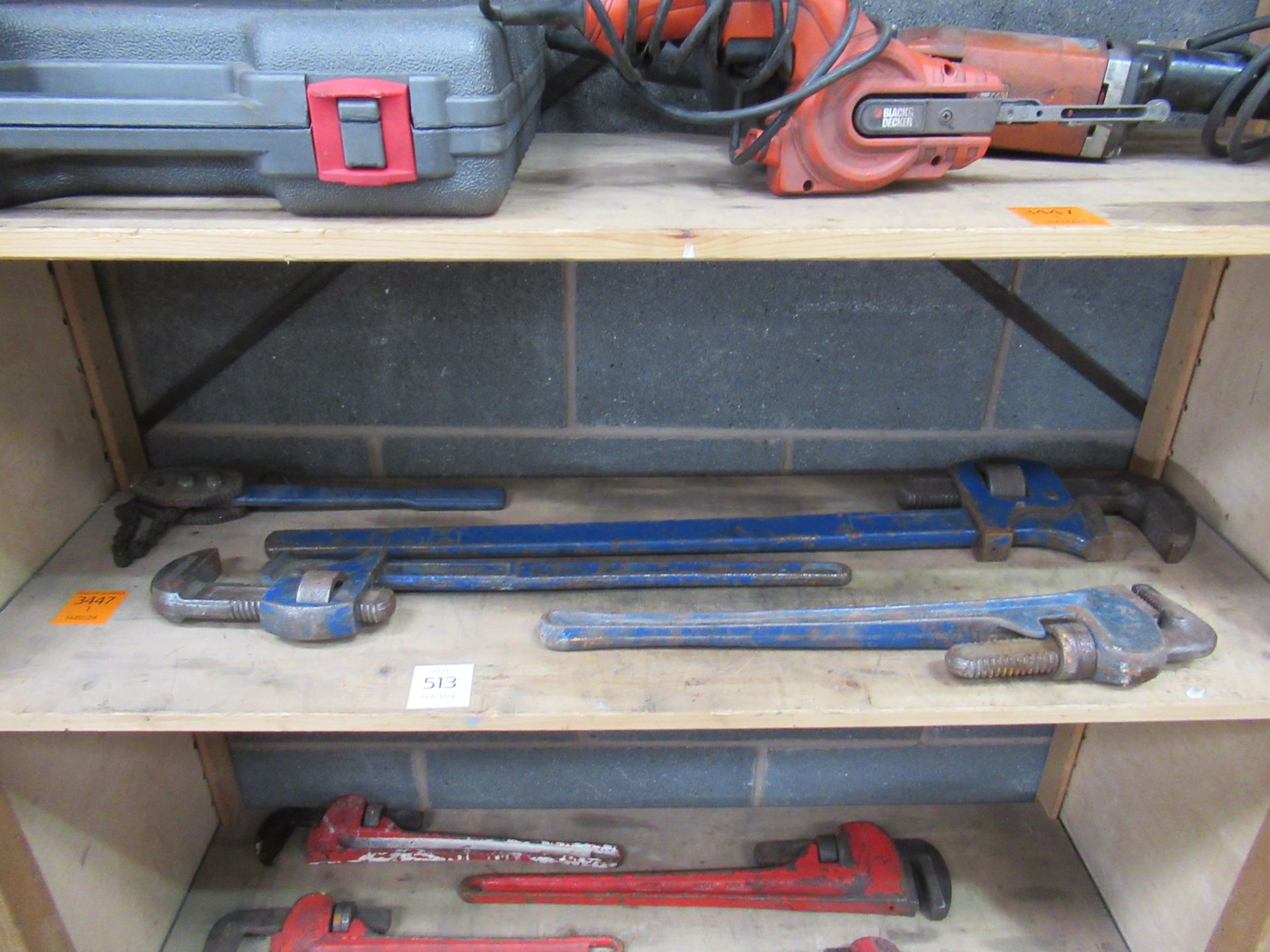 3x Various Pipe Wrenches/Stillsons and Chain Wrench