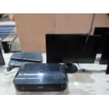 2x Monitors, Various Cables etc. and A Canon Pixma iX6550 Printer