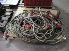 A Pallet to Contain a Large Qty of 3ph Extension Cables etc.