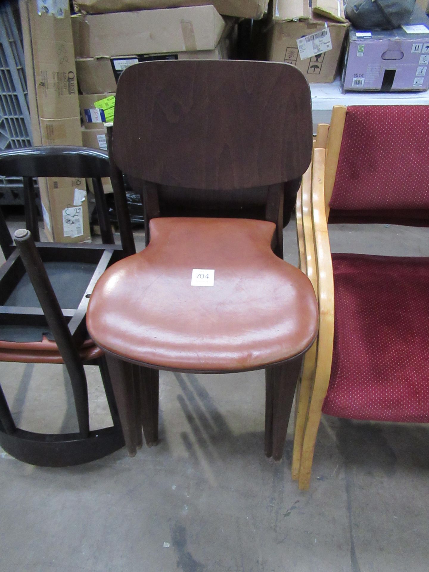Qty of Assorted Wooden Framed Chairs - Image 3 of 4