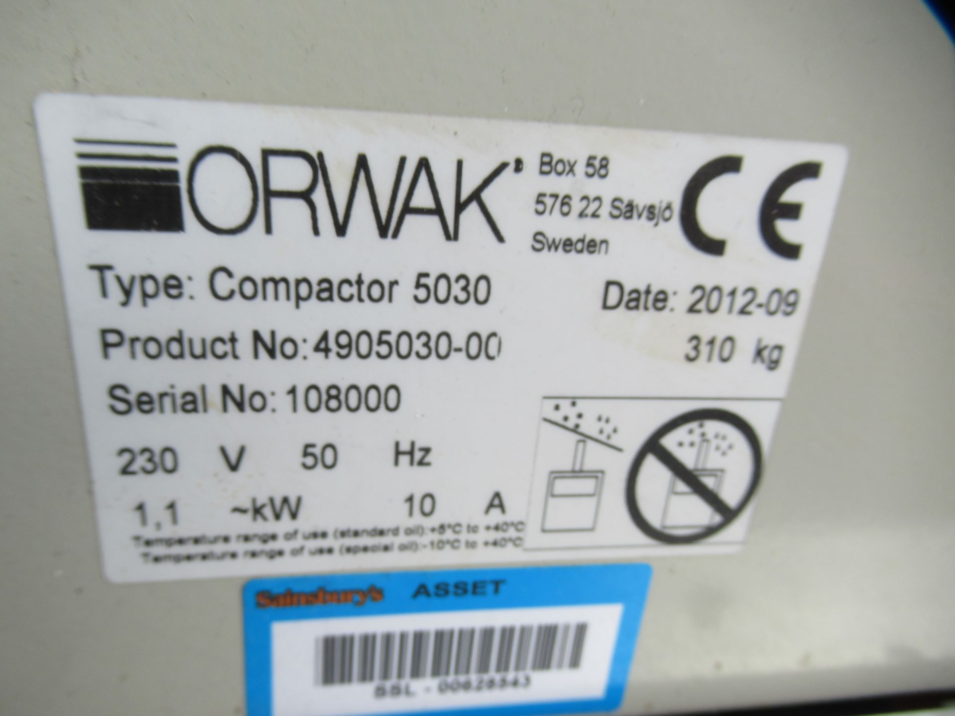 Orwak 5030B Compactor - Image 5 of 5