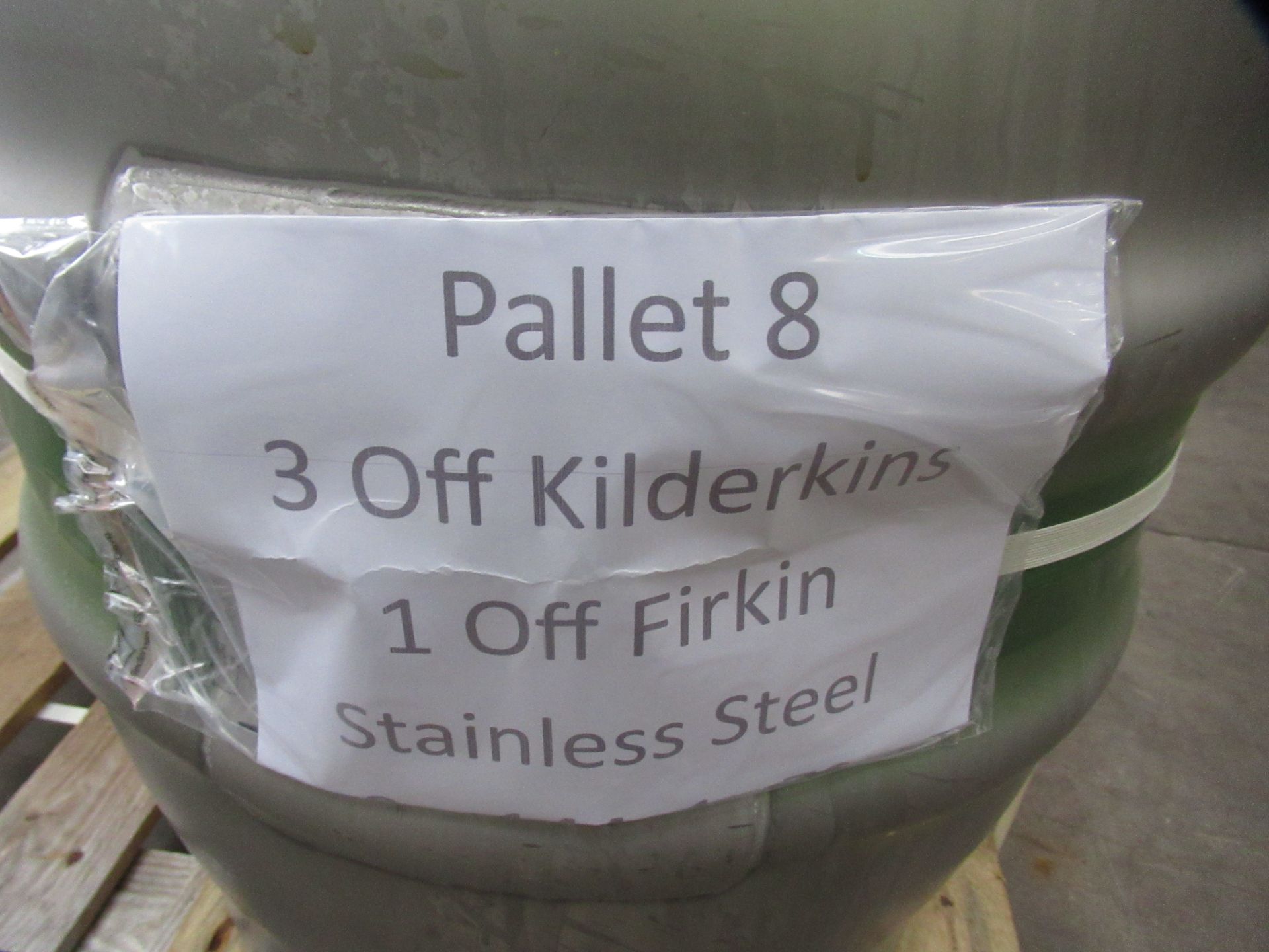 3x Stainless Steel Kilderkins and 1x Stainless Steel Firkin - Image 5 of 5