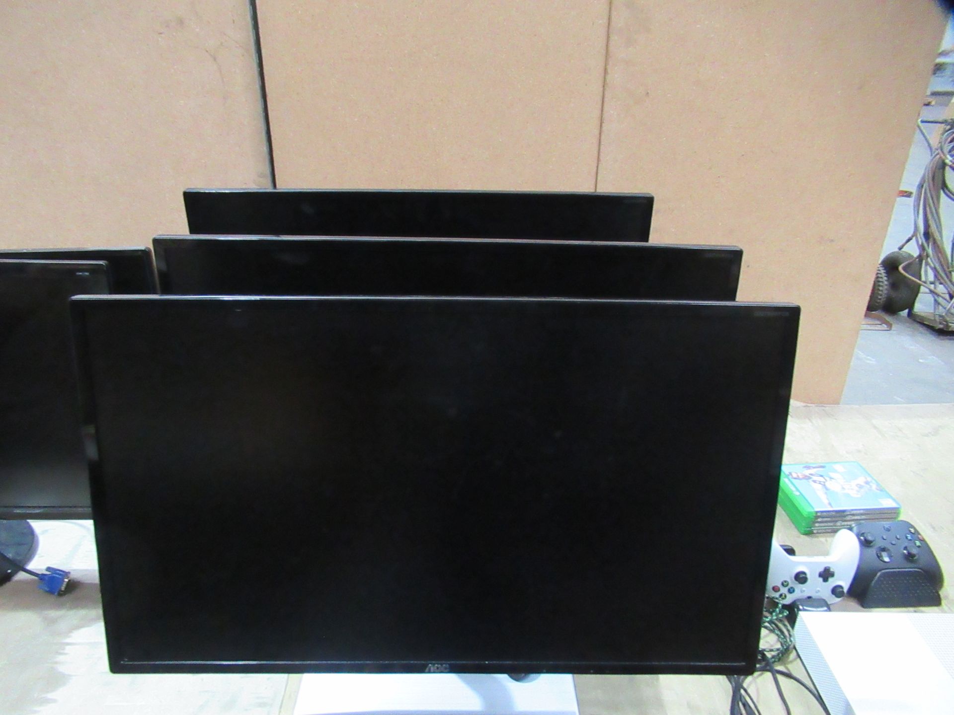 3x AOC LCD Monitors (LED Backlight)