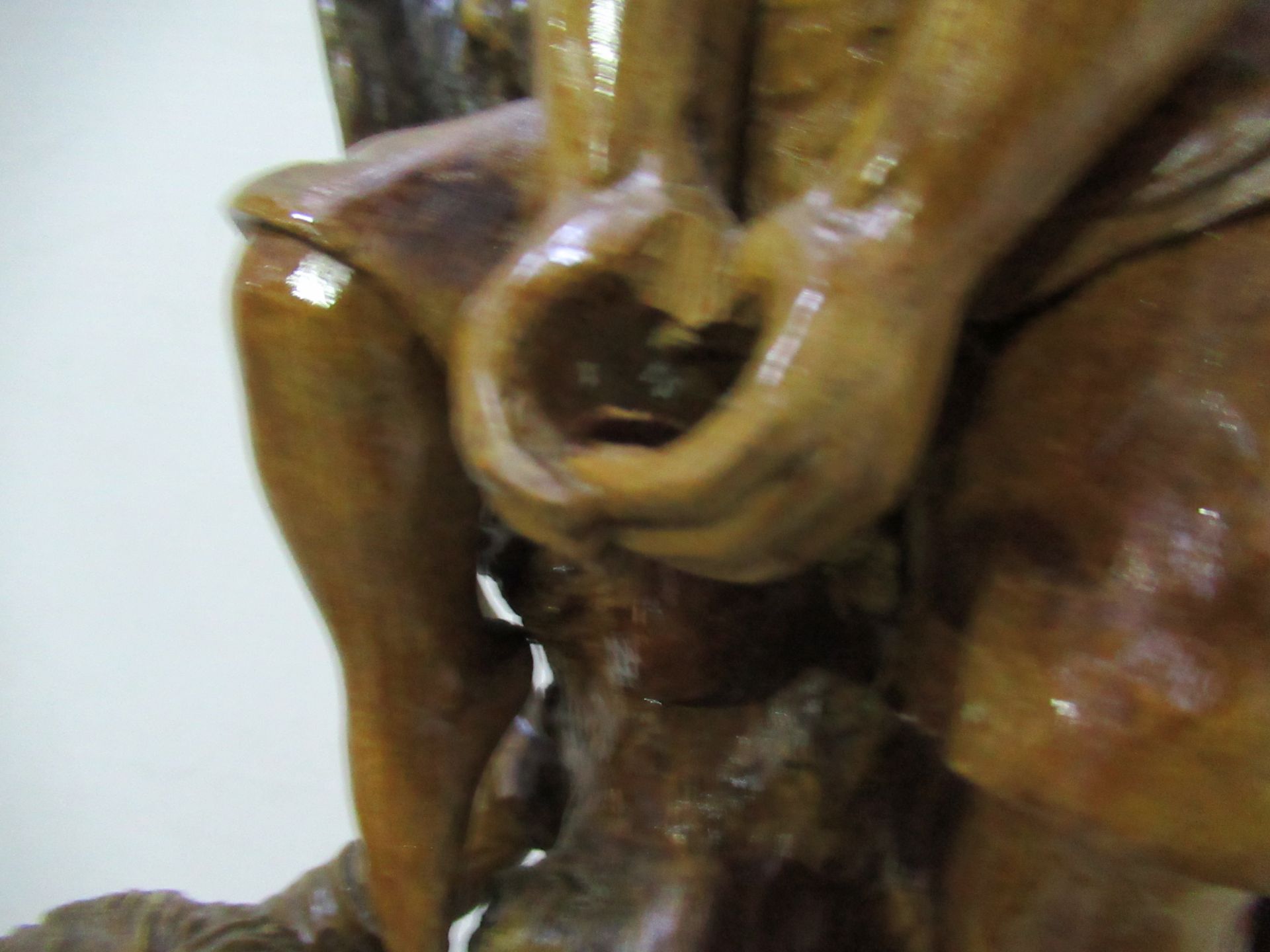 Carved Wooden Figure Depicting Two Boys - Image 5 of 7