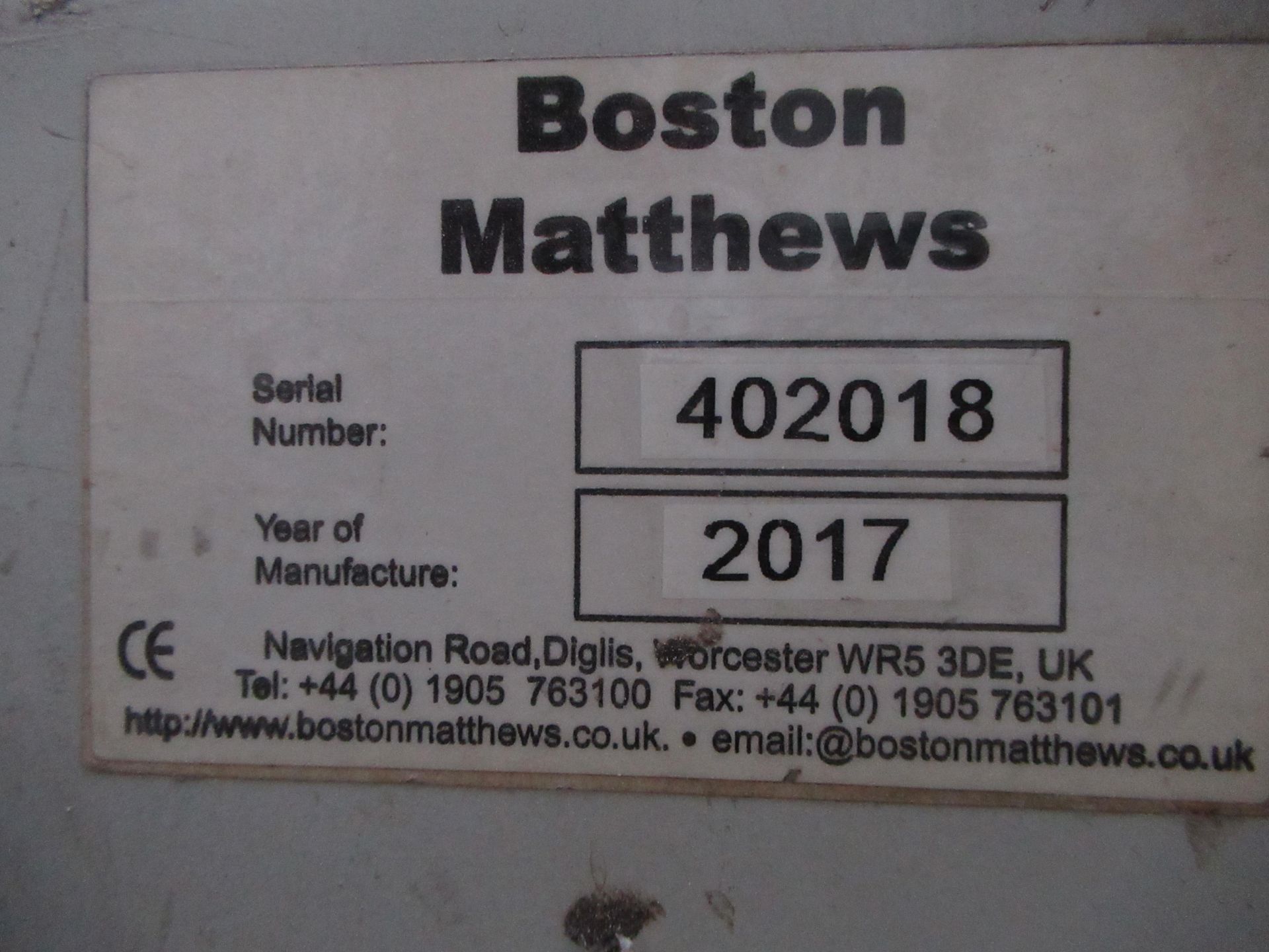 A Boston Matthews Automatic Travelling Saw - Image 7 of 7