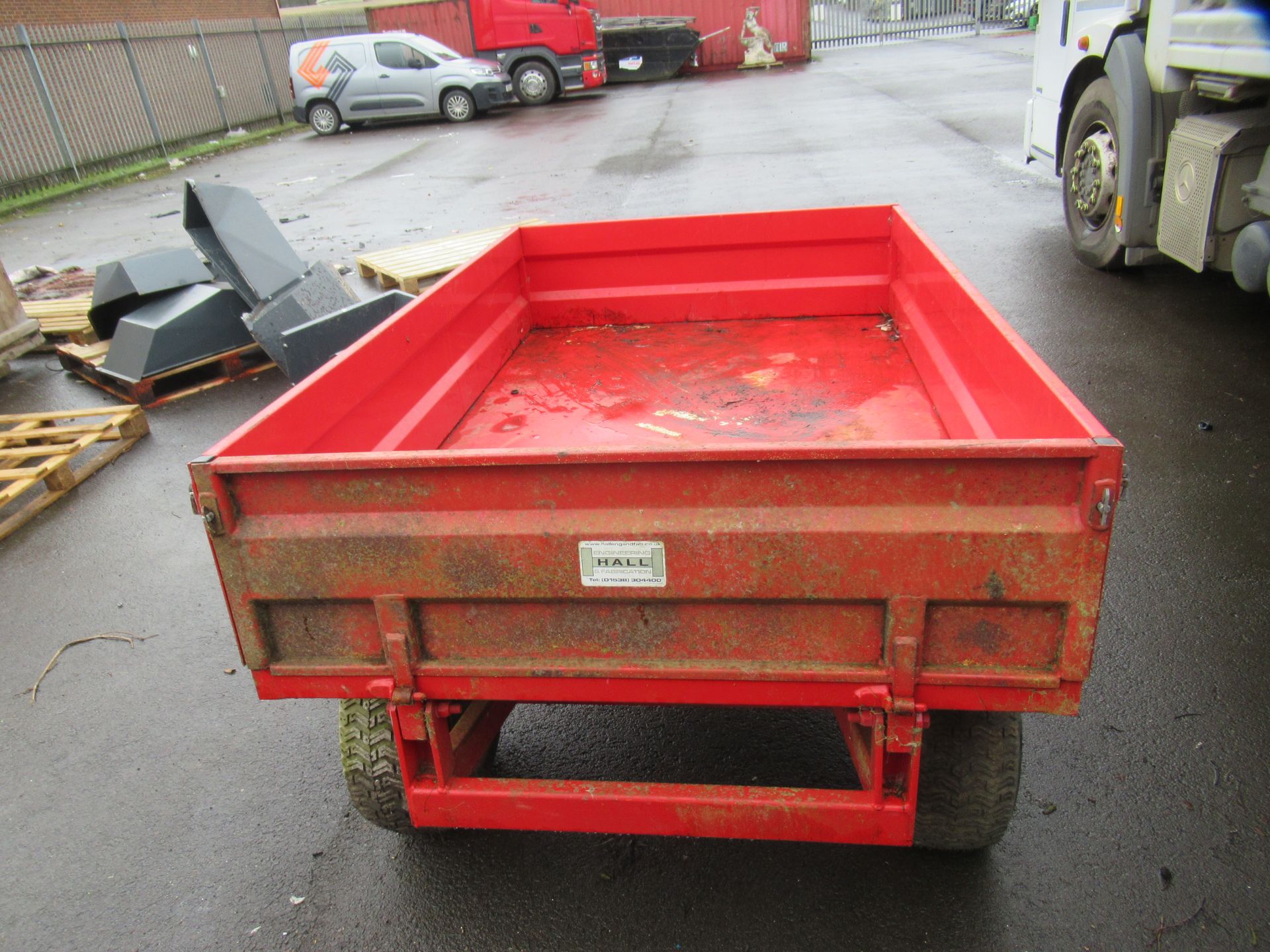 A Hall Engineering Hydraulic Tipping Trailer - Image 9 of 11