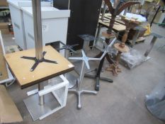 Qty of Table Bases & 2x Square Bistro Tables