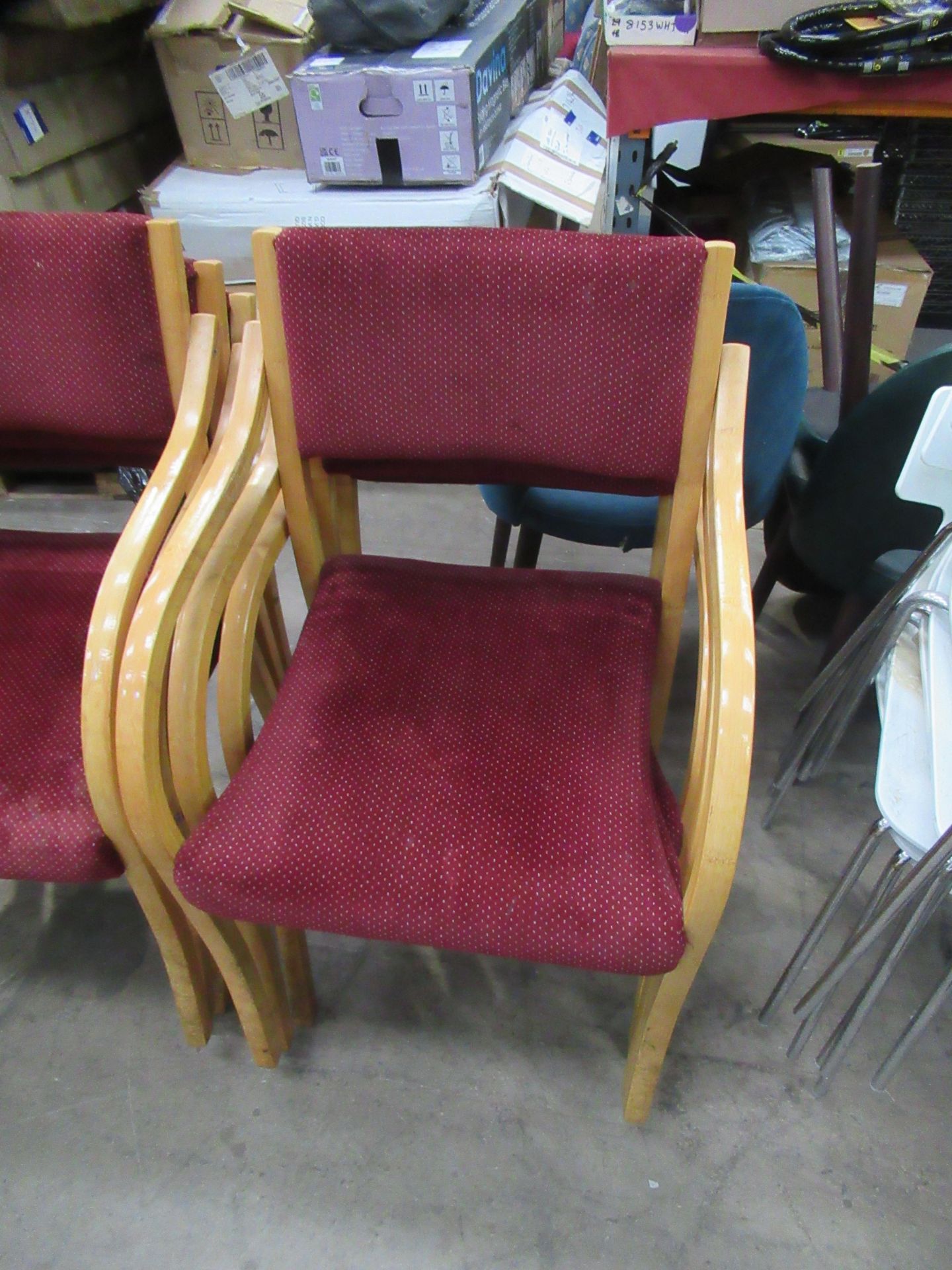 Qty of Assorted Wooden Framed Chairs - Image 2 of 4