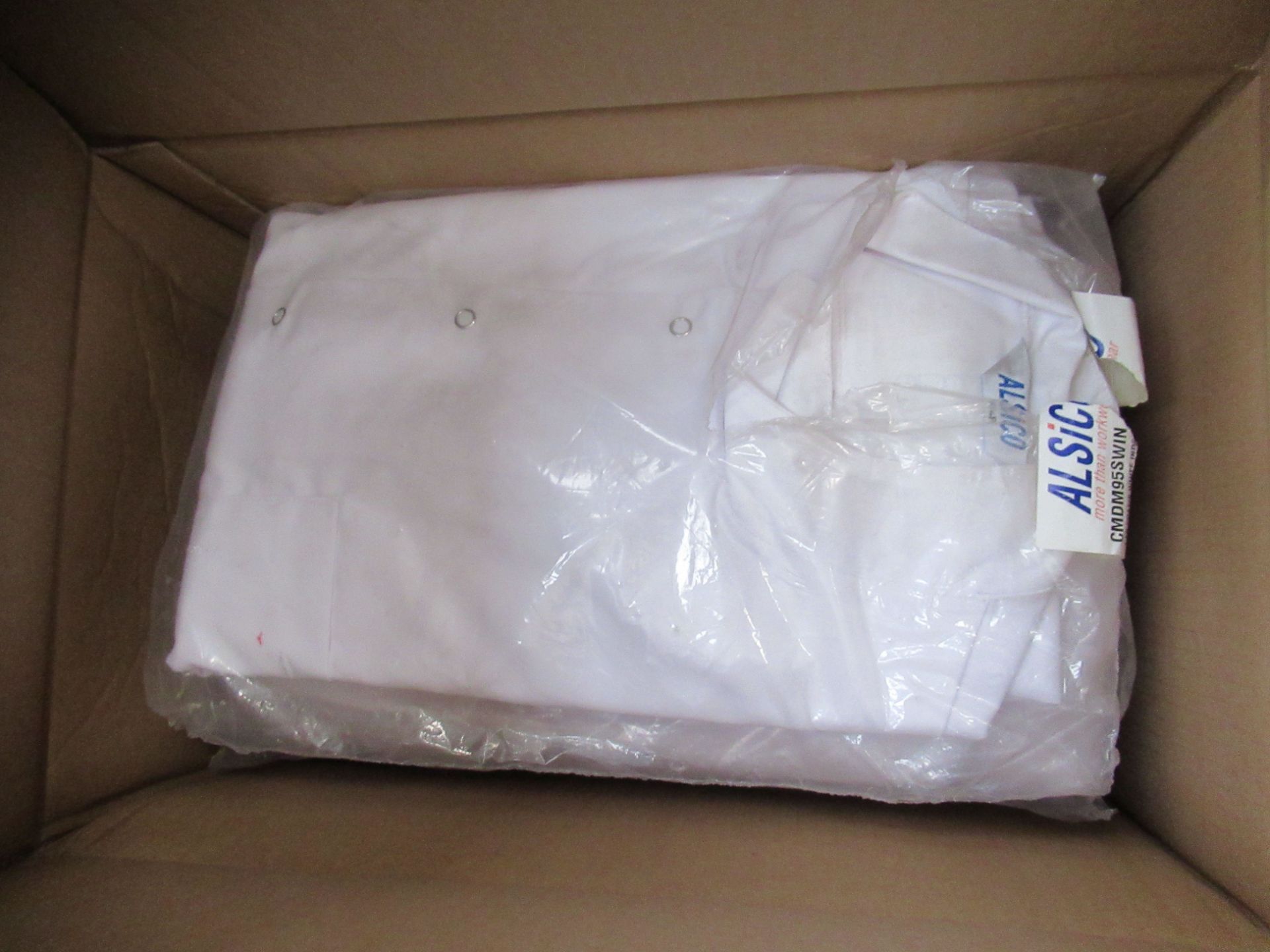15x Reels of White Calendar Tape, 9x White Coats in size 104, Approx. 4000x Shirts Card Collars and - Image 4 of 10