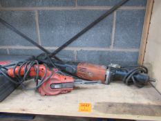 A Fein 110V Straight Grinder and A Black & Decker 240V Power File