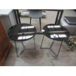 Pair of Glass Top Side Tables