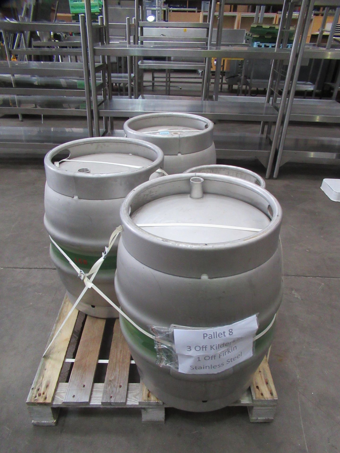 3x Stainless Steel Kilderkins and 1x Stainless Steel Firkin - Image 4 of 5