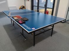 Slazenger Folding Mobile Table Tennis Table & Accessories