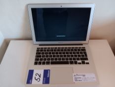 Apple MacBook Air i5 – 1.3GHZ Processor, 4GB Ram & 120GB Hard Drive (Needs Bios Battery & No